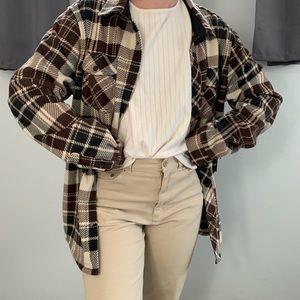 O’Neill Plaid Brown button up
